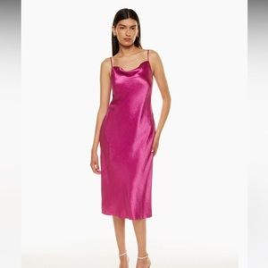 Babaton Model Midi Slip Dress